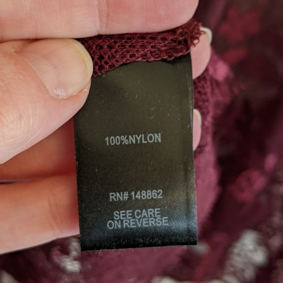 Final Price Torrid Lace babydoll-Wine - Picture 6 of 8
